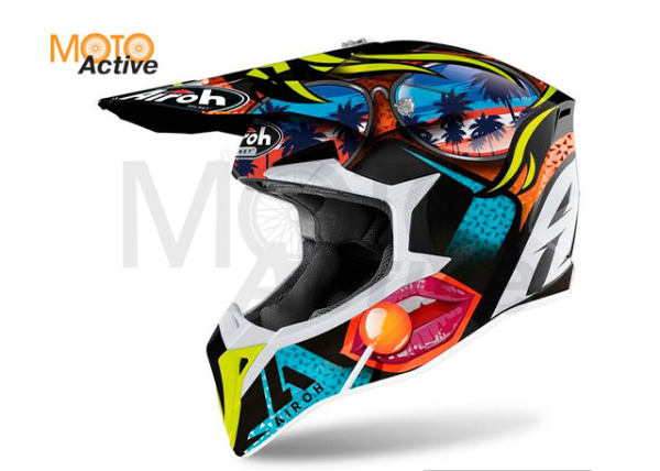 Кроссовый шлем Airoh Wraap Lollipop Gloss